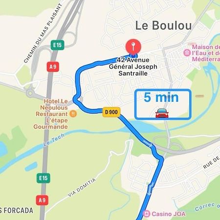 Appart Avec Chambre Lumineux Et Chaleureux Le Boulou Bagian luar foto